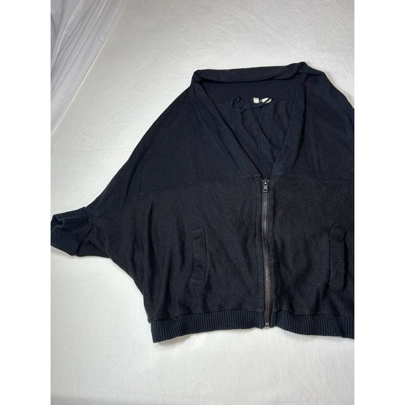 Anthropologie Moth Women Sweater Small black Pullover Knit Dolman Sleeves - Picture 2 of 9